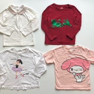 H&M ZARA Baby Girl Bundle Clothes Top t-Shirt Toddler Sz 3T/4T